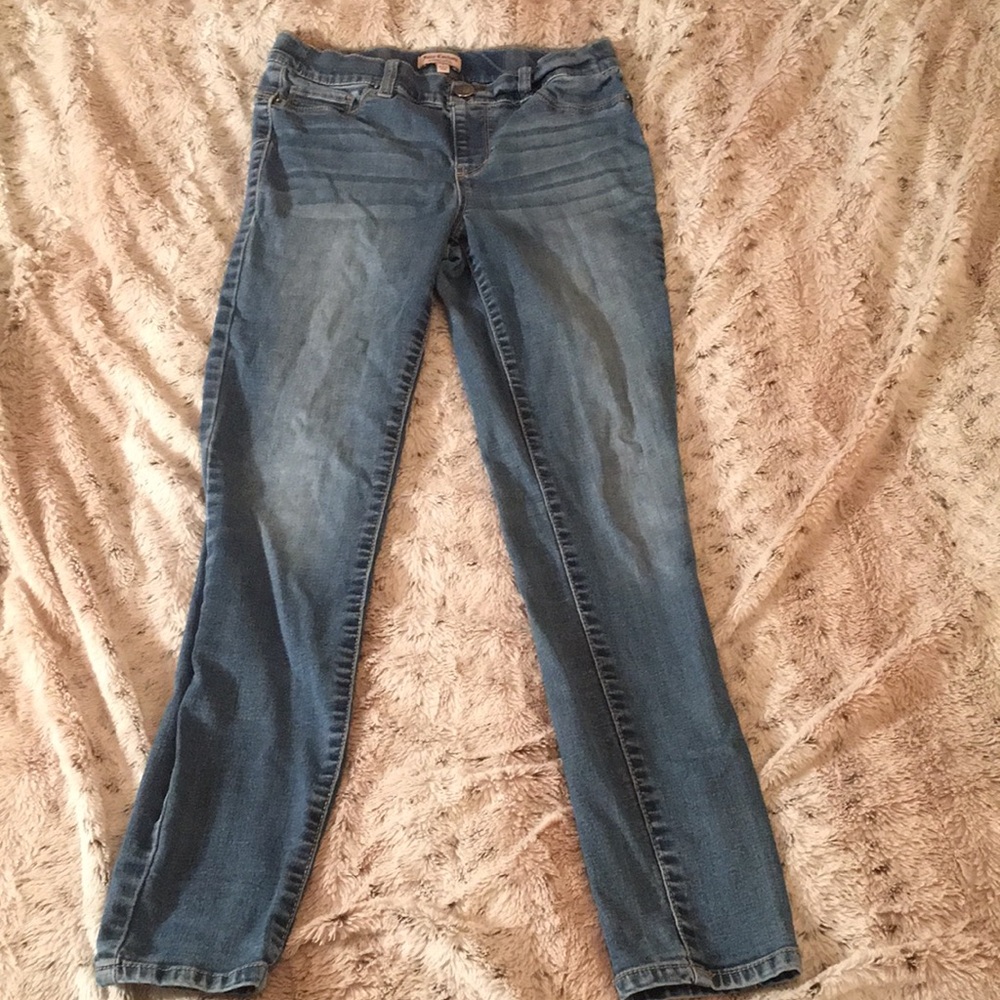 Juicy Couture Blue Skinny Jeans with Worn-In Look